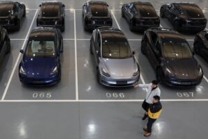 Read more about the article Tesla's September China-made EV sales rise 2.8% year on year