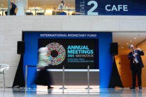Read more about the article Tariffs, inflation and other threats such as eroding central-bank independence are all clouding the world economic outlook, the IMF said in its latest round of projections