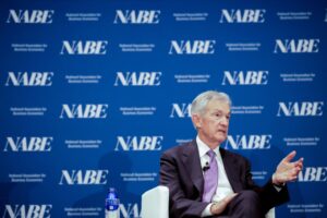 Read more about the article Fed Chair Powell left the central bank on track to reduce rates again at its meeting this month and suggested it could be close to ending a campaign to passively reduce its $6.6 trillion asset holdings