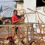 Read more about the article Desperate Gazans pull iron bars from rubble to construct tents and scratch out a living