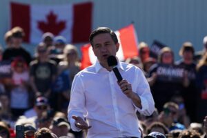 Read more about the article Canada’s opposition Conservative Party votes to keep leader Poilievre