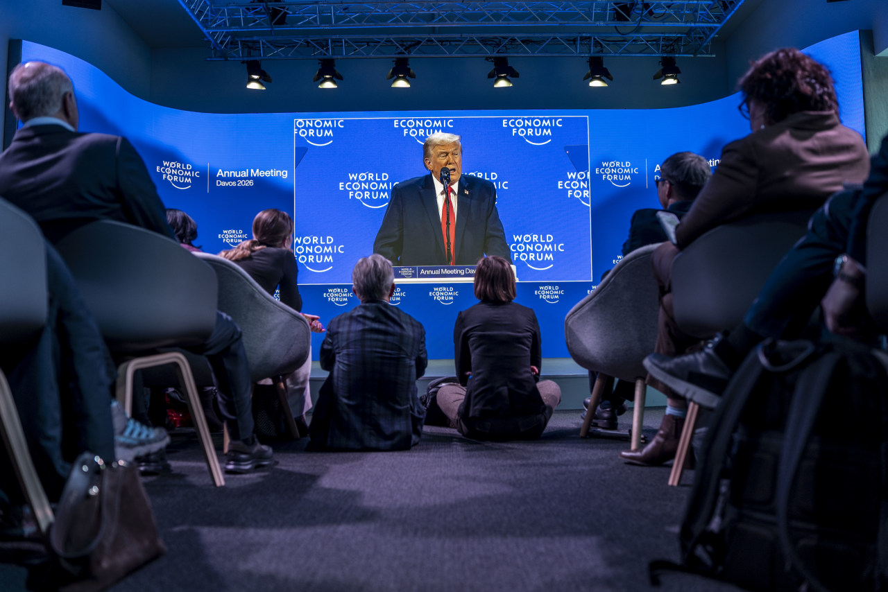 You are currently viewing President Trump spoke about power-generating windmills, drug costs, gasoline prices and more at the World Economic Forum on Wednesday