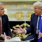 Read more about the article Trump has not mentioned Canada paying an ’entry fee’ ahead of USMCA talks, says Carney