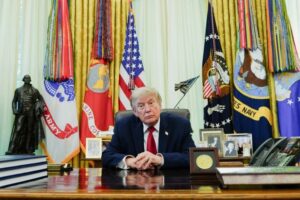 Read more about the article Trump calls housing bill ’a big yawn,’ presses voting curbs